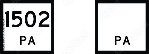 Texas Principal Arterial Road Secondary Highway Marker Sign Editable Template