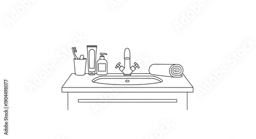 Emergency first aid kit illustration representing medical preparedness and immediate response to injuries in professional and domestic environments. The symbol communicates care, responsibility, and h
