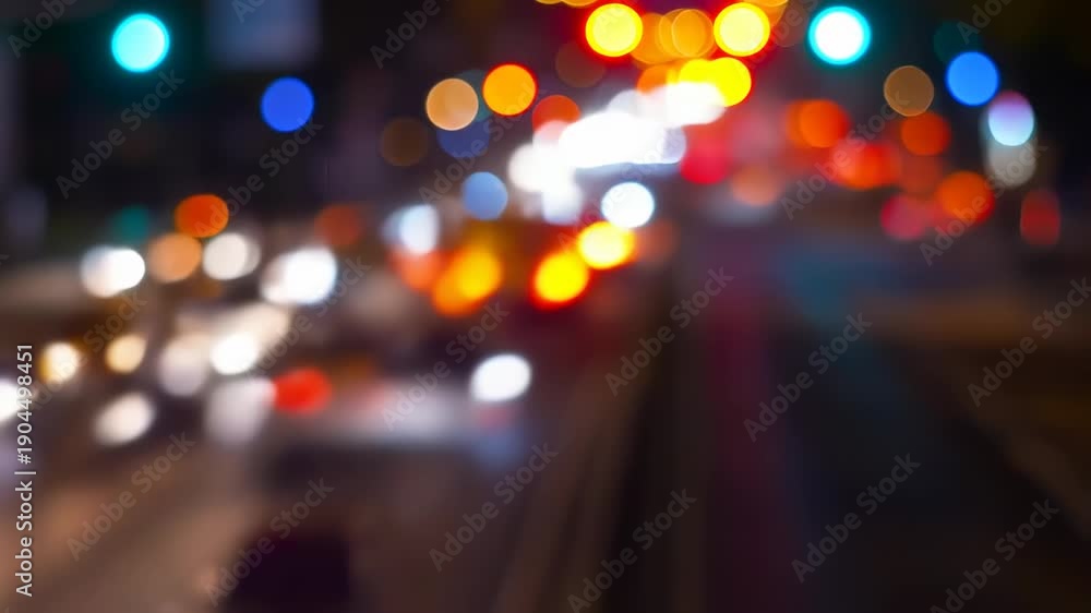 custom made wallpaper toronto digitalBlurry city lights at night