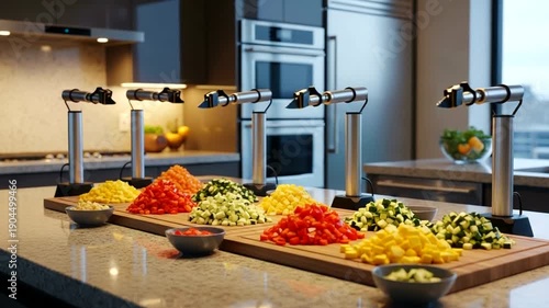Colorful Salad Bar with Fresh Ingredients.