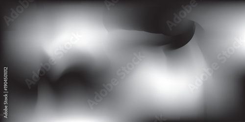 Abstract black and white smoke or fog effect with soft gradients, atmospheric and mysterious background texture