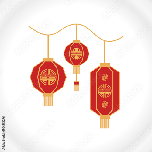 Chinese red lanterns