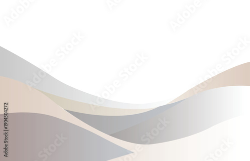 Modern Earth Tone Abstract Design with Smooth Curves and Minimalist Elements