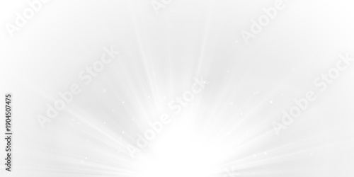 Realistic sunlight isolated on transparent background with soft lens flare. Bright sunbeams radiate gently across the scene. Perfect PNG for light and nature visuals.
