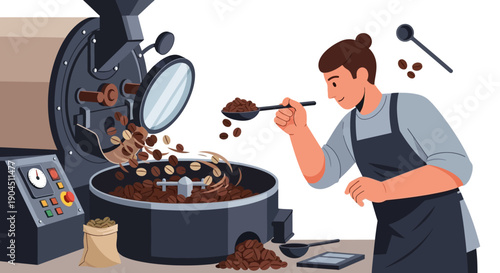 A Skilled Chef Cooking a Large Batch on a Busy Kitchen Station with Industrial Equipment.