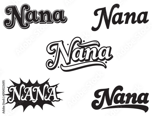 NANA TYPOGRAPHY SILHOUETTE