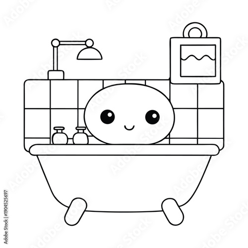 A sleek bathroom sink with smooth curves, polished surface, and shiny faucet, perfect for daily routines and adding a touch of style to any modern bathroom.
