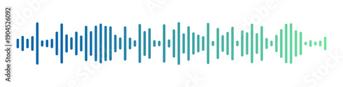 Audio Sound Waveform Equalizer PNG, Music Signal Spectrum Isolated on Transparent Background