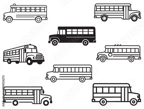 SCHOOL BUS SILHOUETTE