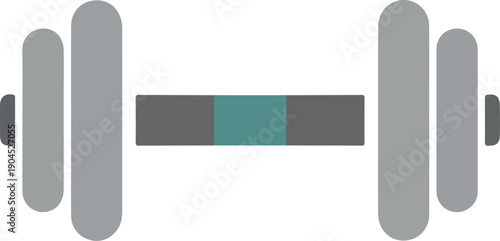 Dumbbell Fitness Training Vector Icon