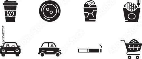 Variety of icons representing different services and products