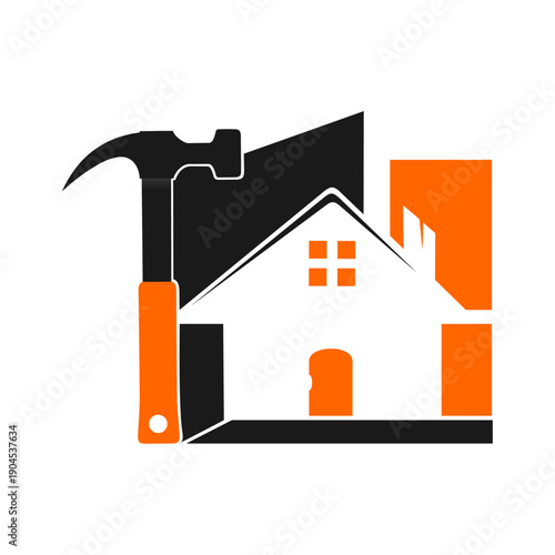 Vector logo template Building Construction Vector