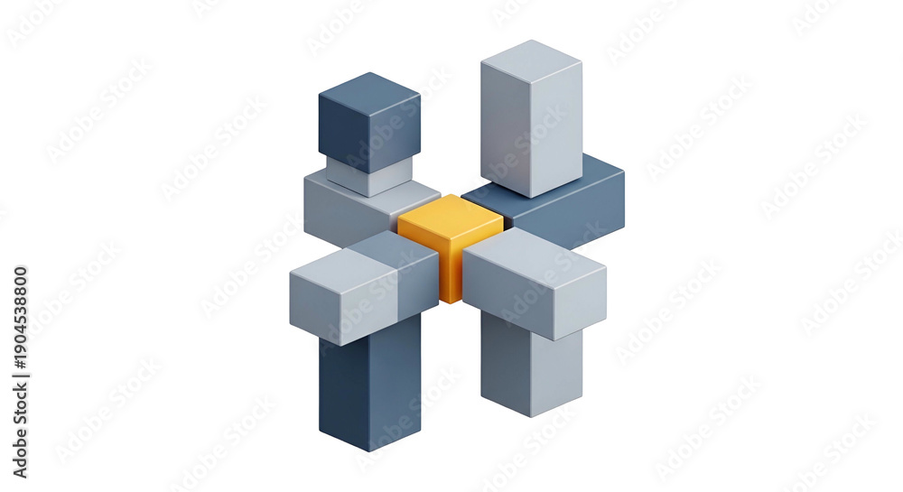 Obraz premium Abstract geometric shape illustration