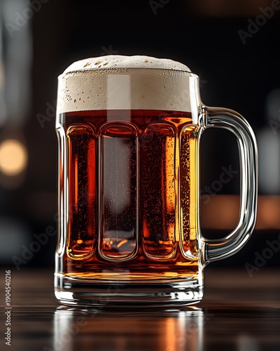 Wallpaper Mural Traditional Beer Mug With Dark Amber Lager In Pub Torontodigital.ca