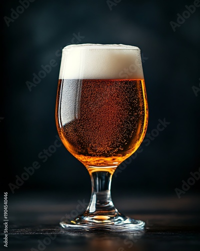 Wallpaper Mural Classic Pilsner Glass Filled With Golden Amber Beer Torontodigital.ca