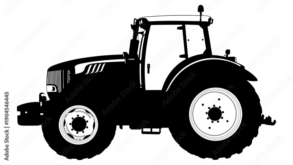 Fototapeta premium tractor isolated on white background