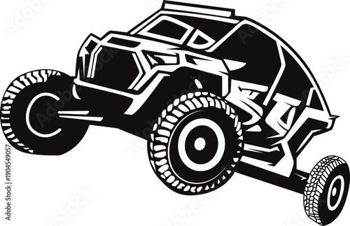 Stylized Off Road Buggy and UTV Illustration