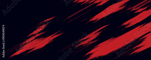 Abstract grunge red paint spill background. Blood spill on black background