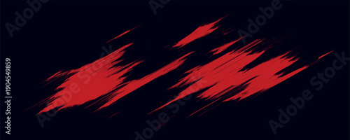 Abstract grunge red paint spill background. Blood spill on black background