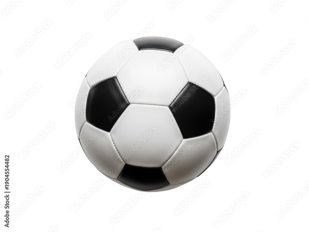 Fototapeta premium A soccer ball with black and white panels