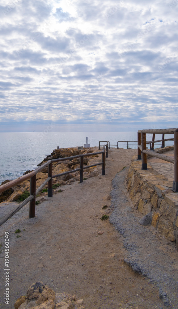 Fototapeta premium Nerja Cliffside Coastal Path View
