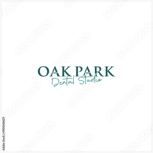 Professional and clean modern dental studio logo design for high-quality oral health care services