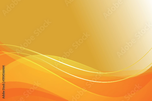 Abstract orange wave background with flowing lines and warm gradient design