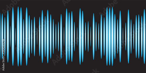 Abstract sound wave. Music, audio, radio visualization