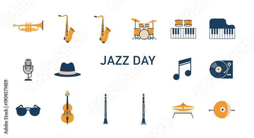 Jazz Day Musical Instruments and Accessories.