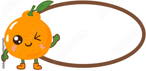 cartoon orange fruit