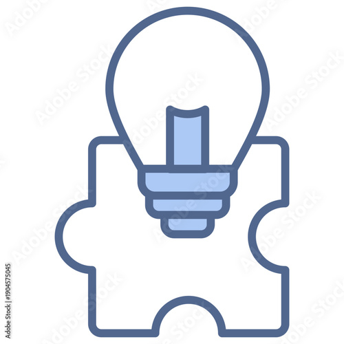 problem solving blue icon