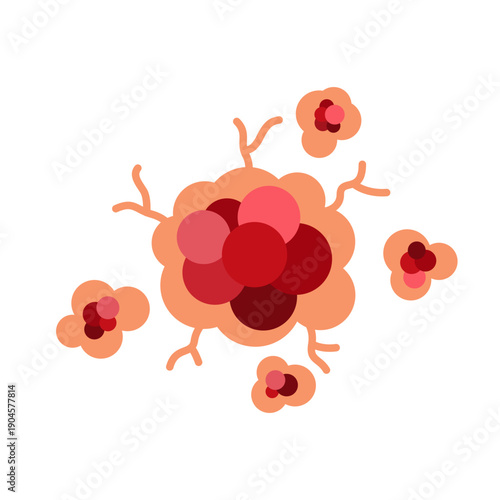 cancer tumor cell developing concept
