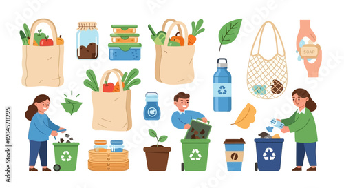 Recycling and Eco Friendly Shopping Bags.