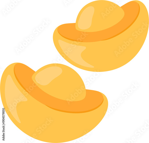 Photos illustration chinese gold ingots