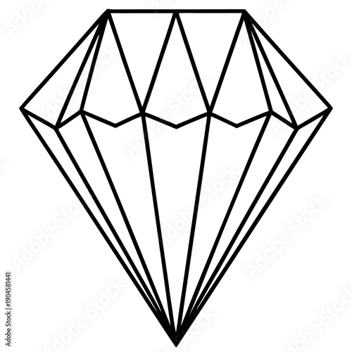 Crystal Stud line art