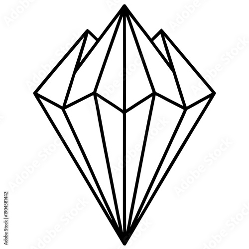 Crystal Stud line art