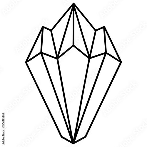 Crystal Stud line art