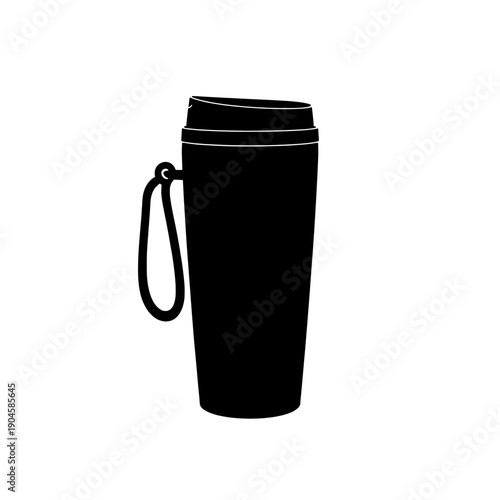 Sports Style Thermal Coffee Mug Silhouette