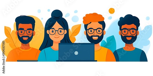 Wallpaper Mural Diverse Business Professionals Smiling and Looking at Camera Torontodigital.ca