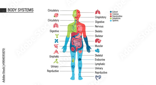 Human Body Systems Diagram