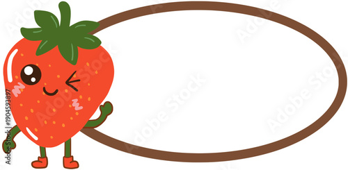 strawberry cartoon illustration