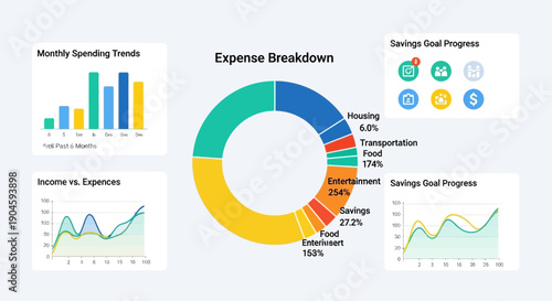 Financial Planning, Expense Breakdown and Savings Goals