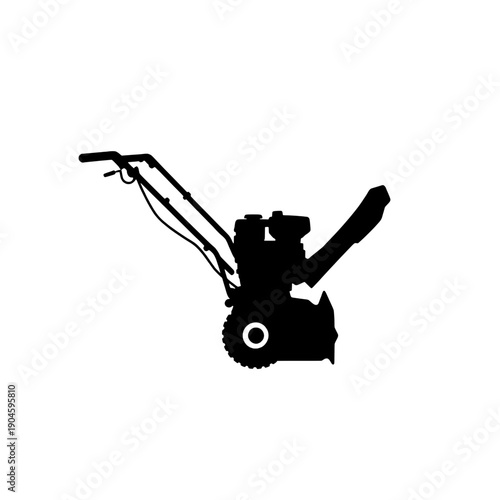 Cordless Snowblower Side Profile Silhouette