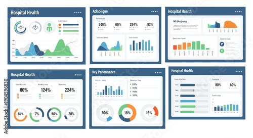 Healthcare Analytics Dashboard UI Kit - Data Visualization