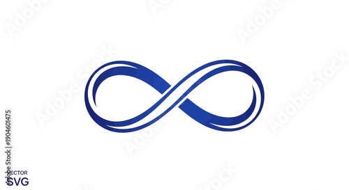 Infinity Symbol Blue Abstract Looping Concept