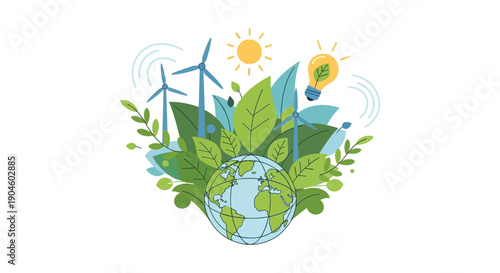 Sustainable Earth with Renewable Energy Sources.