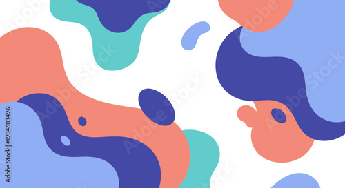 Abstract Colorful Shapes and Forms Design.