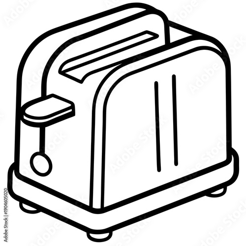Toaster art vector