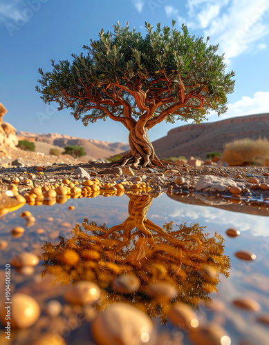 Argan tree , AI Image