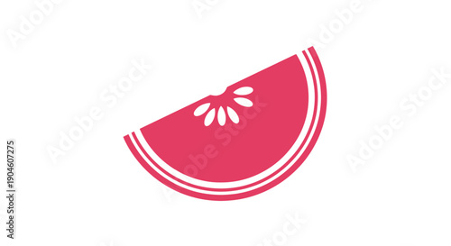 Pink Grapefruit Slice Icon